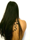 butterfly girl temporary black tattoos