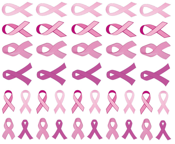  10Sheets Pink Ribbon Tattoos,Breast Cancer Awareness