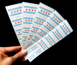 Chicago flag stickers