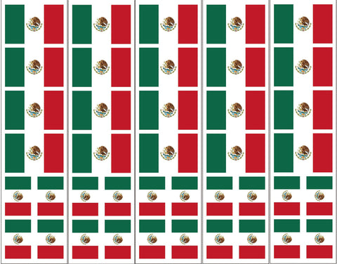Mexico Mexican Flag Temporary Tattoo