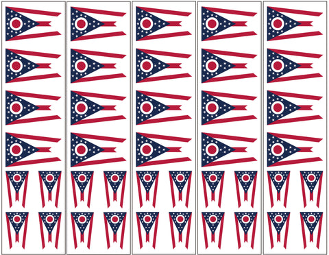 Ohio Flag Temporary tattoo