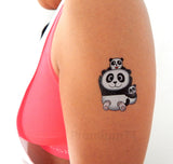 panda bear temporary tattoo