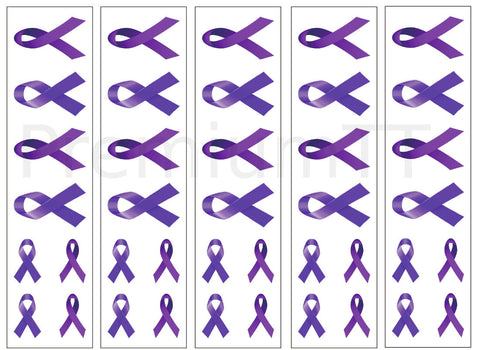 Purple Ribbon Cancer Awareness