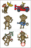 monkey temporary tattoos