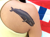 blue whale party favor tattoo