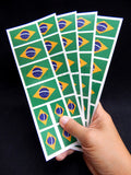 Brazilian Flag Party Tattoo