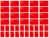 Chinese China Flag Stickers