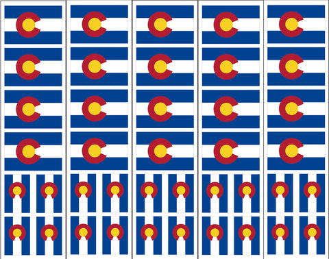Colorado Flag Temporary Tattoo