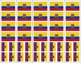  Ecuador Flag Temporary Tattoo