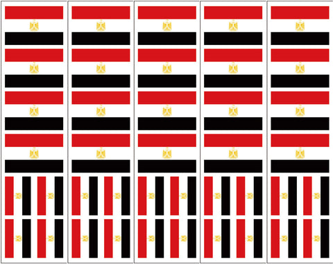  Egypt Flag Temporary Tattoo