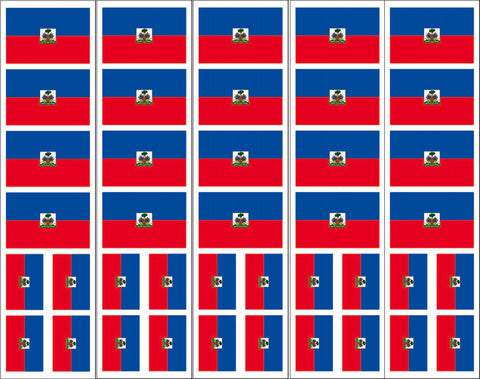 Haiti Flag Temporary Tattoo