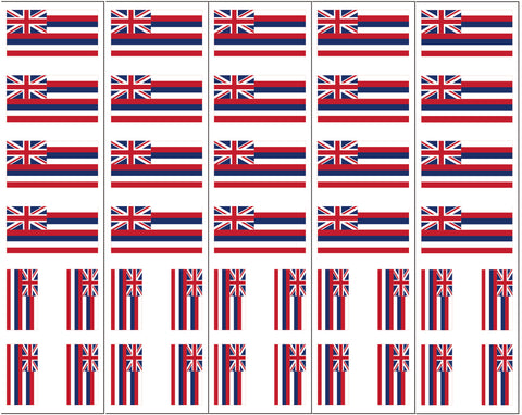 Hawaii Flag Temporary Tattoo
