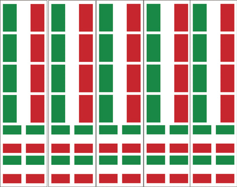 Italian Italy Flag Sticker Party Favor