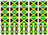 jamaica flag sticker, party favor