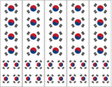 South Korea Flag Temporary Tattoo