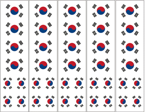 South Korea Flag Temporary Tattoo
