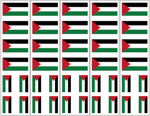 palestine flag temporary tattoo