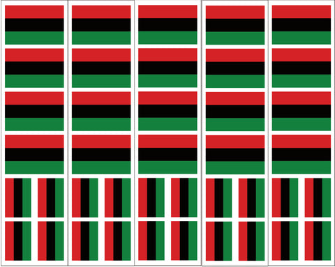 Pan African Flag Tattoo
