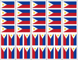 Philippines Flag Sticker, Party Favor