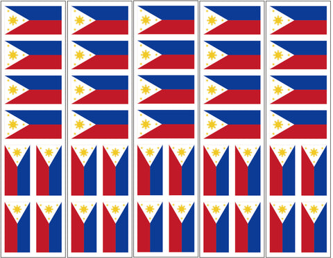 Philippines Flag Temporary Tattoo