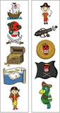 Pirate Party Temporary Tattoos