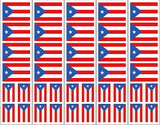Puerto Rico Flag Temporary Tattoo
