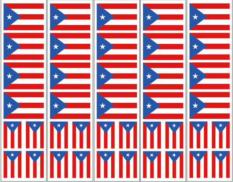Puerto Rico Flag Stickers, Party Favors