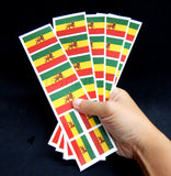 Ethiopia Rastafarian Flag Party Tattoo