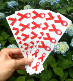 red ribbon cancer awareness