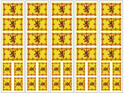 scotland rampant lion Flag Temporary Tattoo