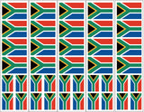 south africa flag temporary tattoo
