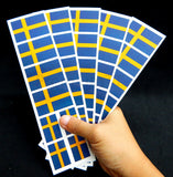 Swedish Flag Party Favor Stickers