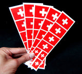 switzerland flag temporary tattoo
