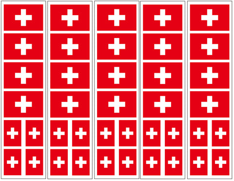 switzerland flag stickers