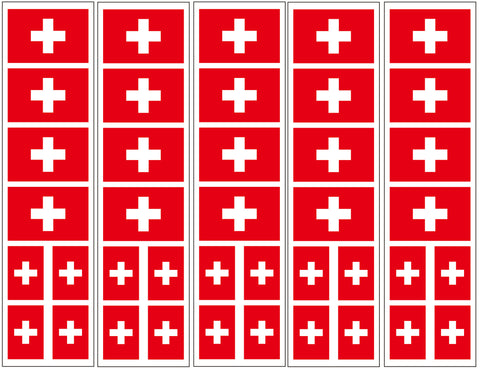 Swiss Flag temporary tattoo
