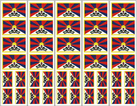 Tibet Flag Temporary Tattoo