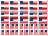 United states of america flag tattoo